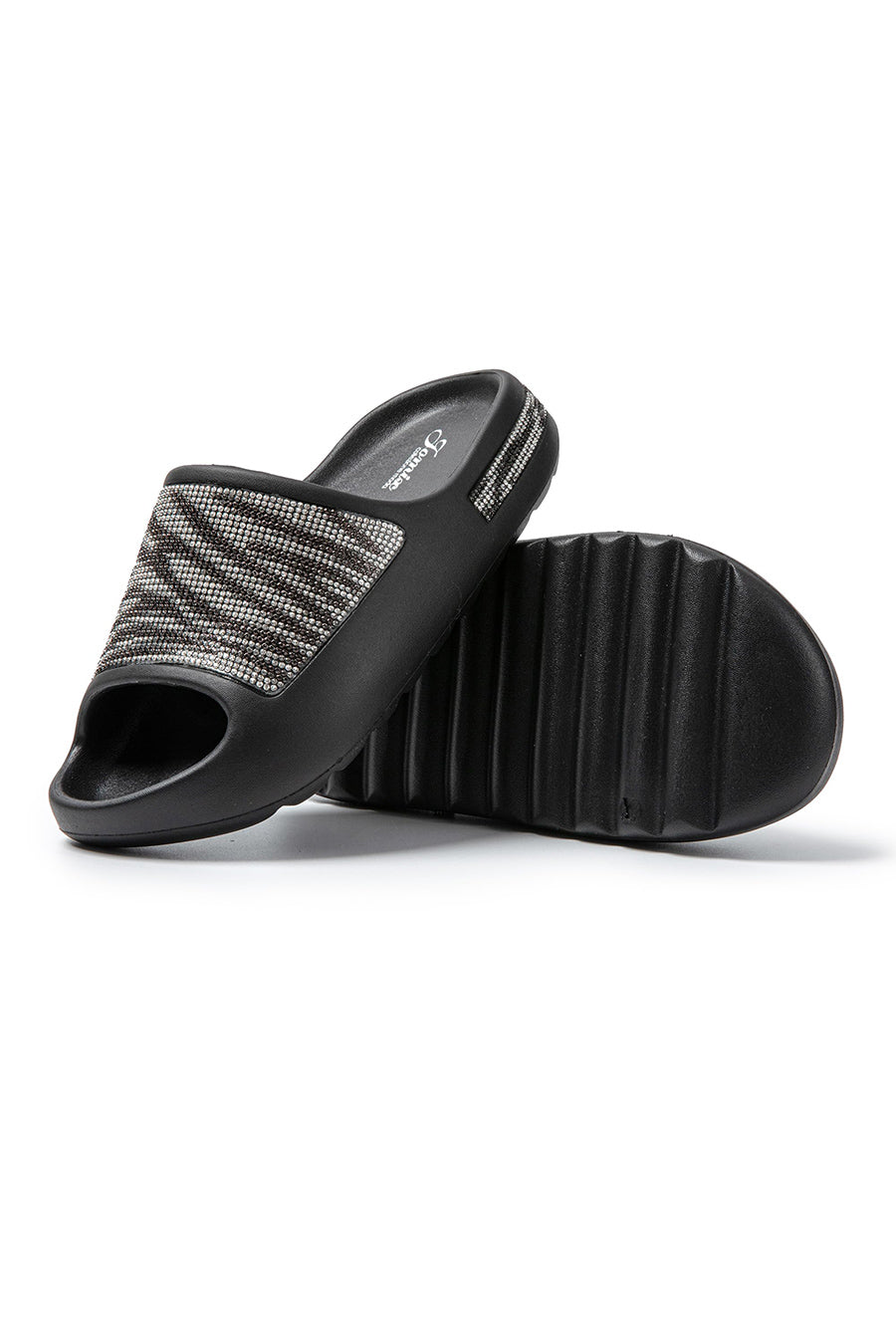 Women's Summer Slippers Rubber Rhinestone Sea SD9049 