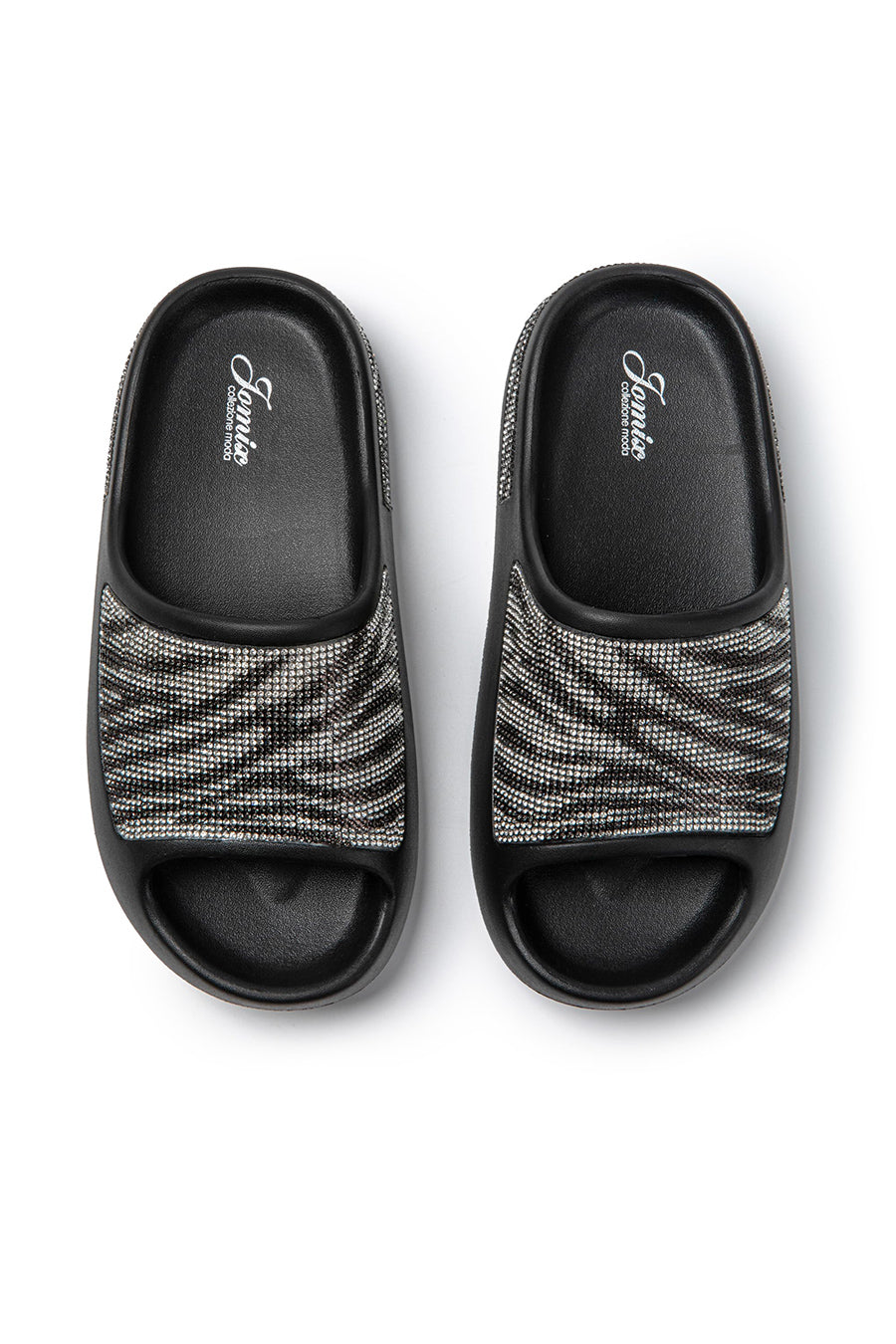 Women's Summer Slippers Rubber Rhinestone Sea SD9049 
