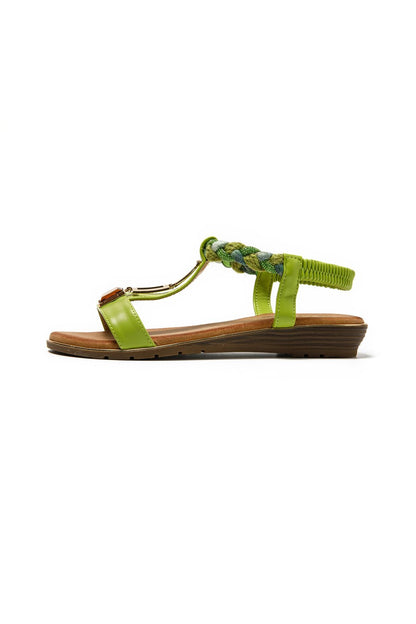 JOMIX Sandali Donna Estive Eleganti Sandali Bassi Comodi con Strass SD9433 SD9434