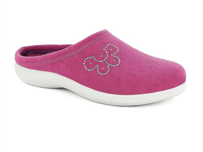 inblu Donna, Pantofole Da Casa con Fiorellino Di Strass, Leggere E Flessibili, Sottopiede In Morbido Tessuto, 35/41, Zapatillas Bajas Mujer
