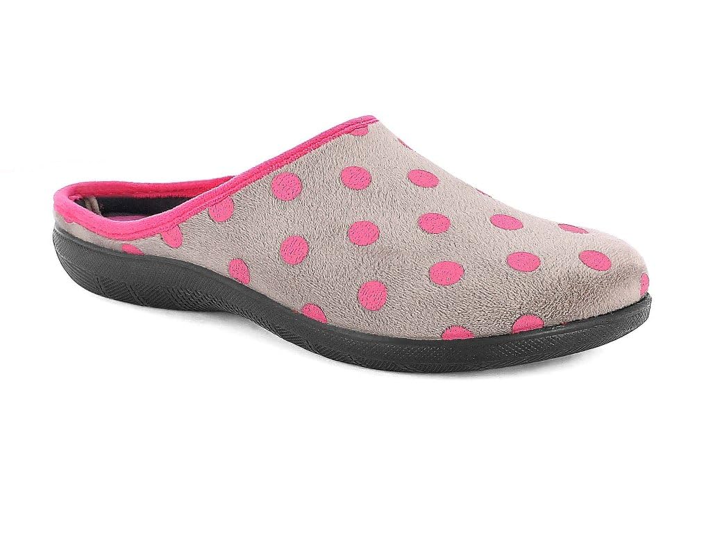 inblu Mujer con Lunares, Zapatillas de Invierno con Plantilla Suave de Tela Acolchada, 35/41, Pantuflas
