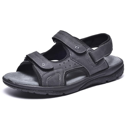 JOMIX Athletische Sandalen Herren Klettverschluss Sommer Rutschfest Flach Wandersandalen Outdoor Strand Reisen Trekking Wander