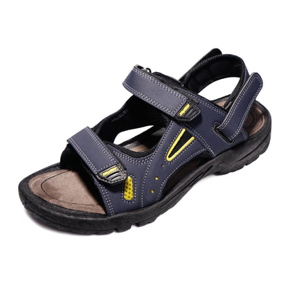 JOMIX Athletische Sandalen Herren Klettverschluss Sommer Rutschfest Flach Wandersandalen Outdoor Strand Reisen Trekking Wander