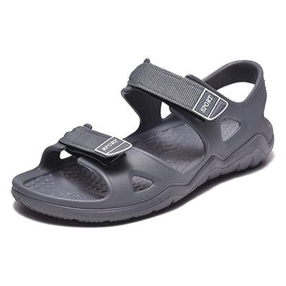 JOMIX Athletische Sandalen Herren Klettverschluss Sommer Rutschfest Flach Wandersandalen Outdoor Strand Reisen Trekking Wander