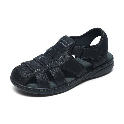 JOMIX Athletische Sandalen Herren Klettverschluss Sommer Rutschfest Flach Wandersandalen Outdoor Strand Reisen Trekking Wander