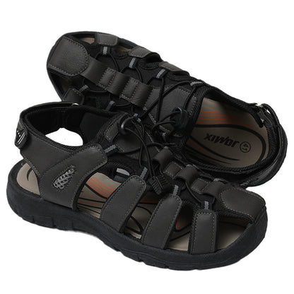 JOMIX Athletische Sandalen Herren Klettverschluss Sommer Rutschfest Flach Wandersandalen Outdoor Strand Reisen Trekking Wander