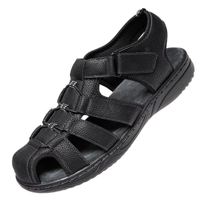 JOMIX Athletische Sandalen Herren Klettverschluss Sommer Rutschfest Flach Wandersandalen Outdoor Strand Reisen Trekking Wander