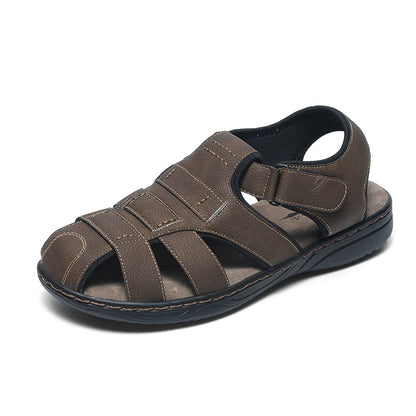 JOMIX Athletische Sandalen Herren Klettverschluss Sommer Rutschfest Flach Wandersandalen Outdoor Strand Reisen Trekking Wander