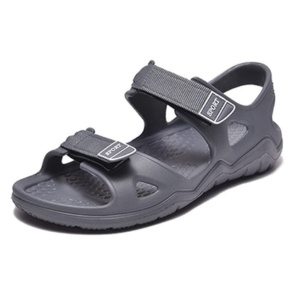 JOMIX Athletische Sandalen Herren Klettverschluss Sommer Rutschfest Flach Wandersandalen Outdoor Strand Reisen Trekking Wander