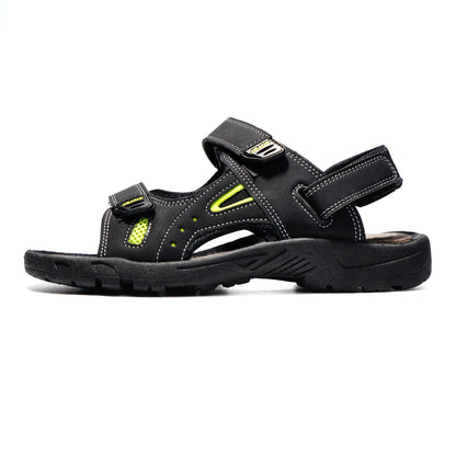 JOMIX Athletische Sandalen Herren Klettverschluss Sommer Rutschfest Flach Wandersandalen Outdoor Strand Reisen Trekking Wander