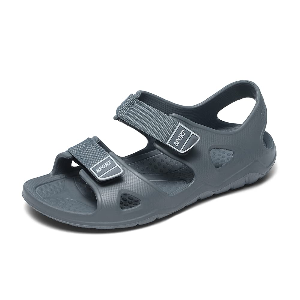 JOMIX Athletische Sandalen Herren Klettverschluss Sommer Rutschfest Flach Wandersandalen Outdoor Strand Reisen Trekking Wander