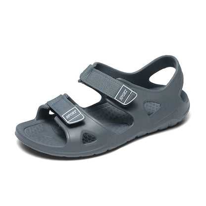 JOMIX Athletische Sandalen Herren Klettverschluss Sommer Rutschfest Flach Wandersandalen Outdoor Strand Reisen Trekking Wander