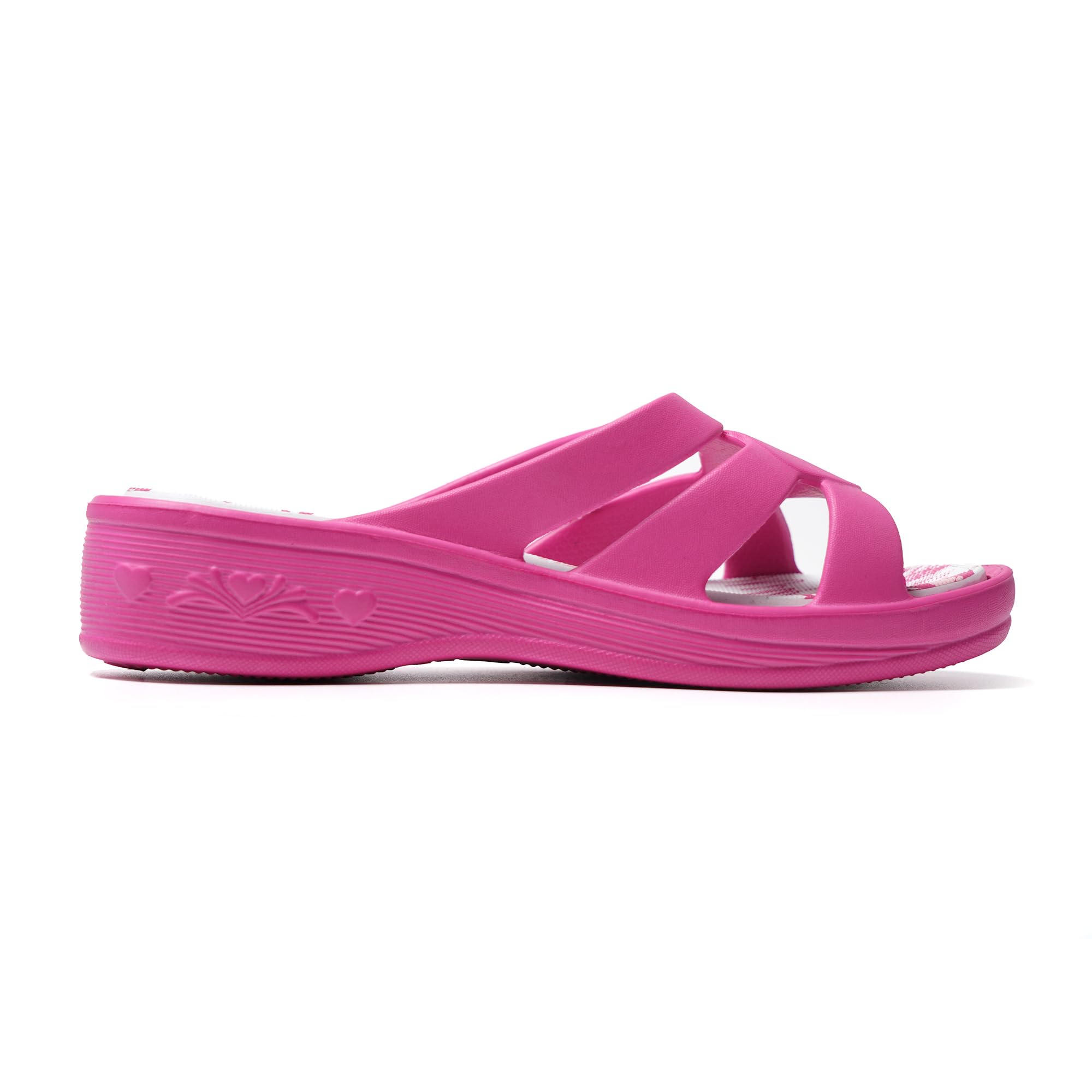 JOMIX Badelatschen Damen Schlappen Sommer Blumenmuster Fußbett Sandalen Badeschlappen Damen Bunt Meer Pool Strand Schwimmen Indoor Outdoor