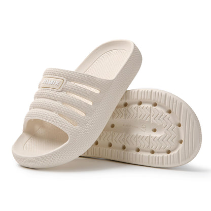 JOMIX Badelatschen Damen Sommer Badeschlappen Slides Weich Schlappen Gummi Sandalen Rutschfest Strand Schwimmen Pantoletten Indoor Outdoor