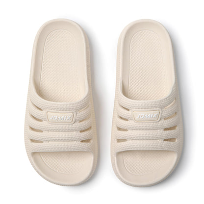 JOMIX Badelatschen Damen Sommer Badeschlappen Slides Weich Schlappen Gummi Sandalen Rutschfest Strand Schwimmen Pantoletten Indoor Outdoor