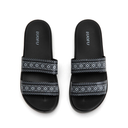 JOMIX Badeschuhe Damen - Sommer Badeschlappen Bequeme Rutschfeste Slipper Hausschuhe Leicht Badelatschen Indoor Outdoor