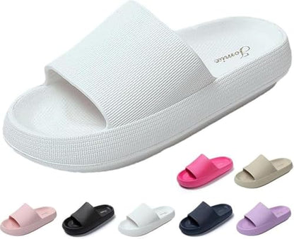 JOMIX Badeschuhe Damen Sommer Plateau Pantoletten EVA Badelatschen Leicht Sandalen für Strand