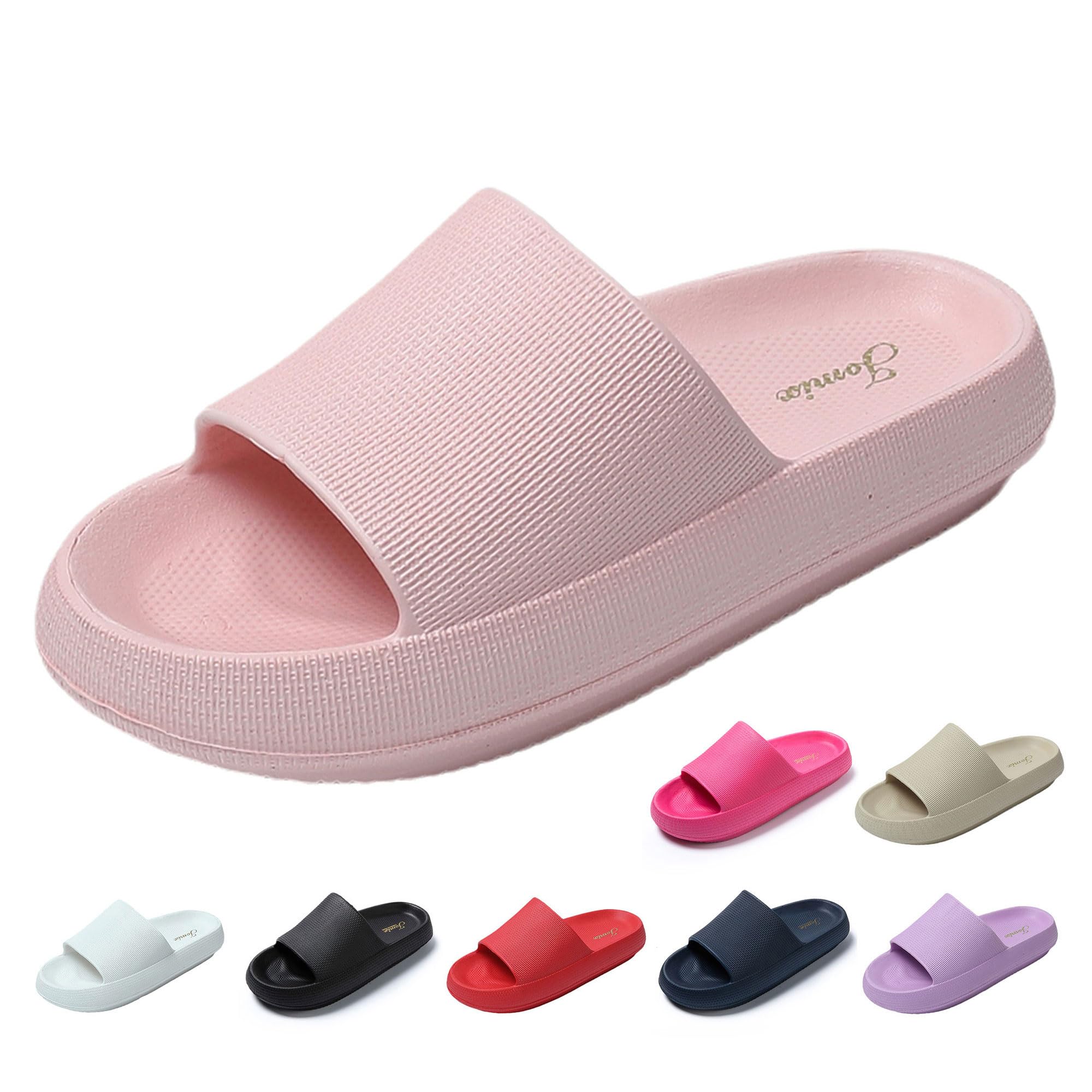 JOMIX Badeschuhe Damen Sommer Plateau Pantoletten EVA Badelatschen Leicht Sandalen für Strand