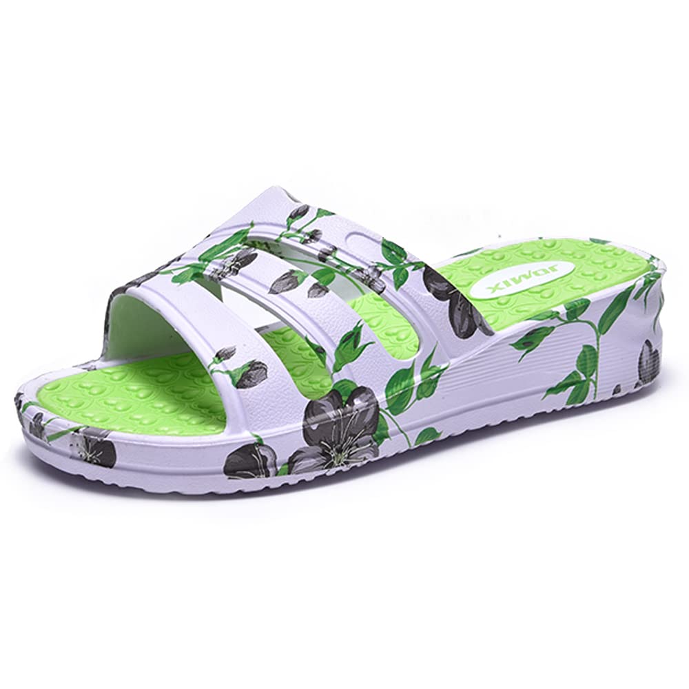 JOMIX Badeschuhe Damen Sommer Plateau Pantoletten EVA Badelatschen Leicht Sandalen für Strand