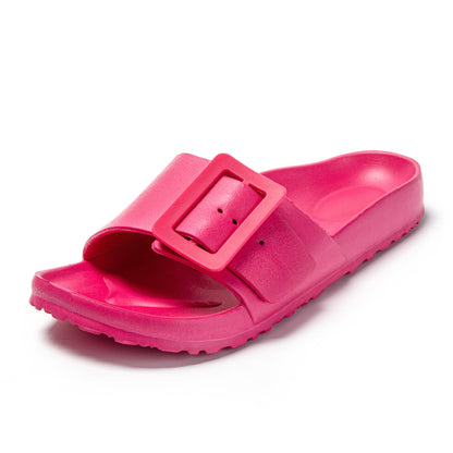 JOMIX Badeschuhe Damen Sommer Plateau Pantoletten EVA Badelatschen Leicht Sandalen für Strand