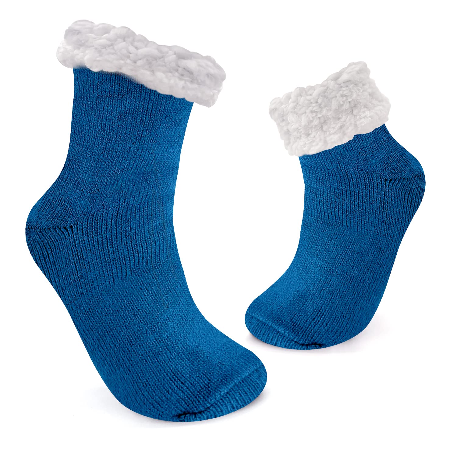 JOMIX Calze Antiscivolo Donna Invernali Calzini a Pantofole Imbottite Felpate Calzettoni Caldi