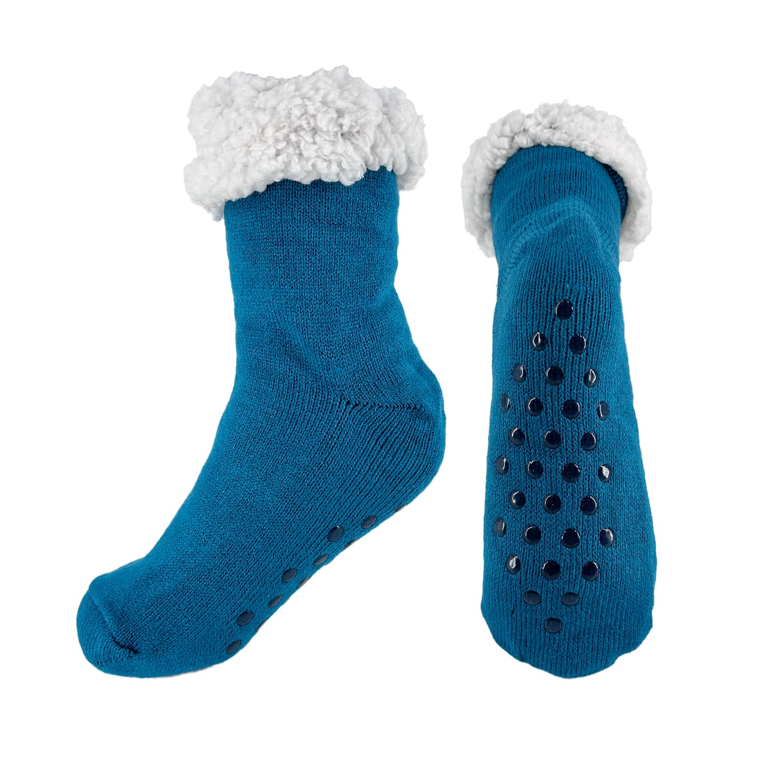 JOMIX Calze Antiscivolo Donna Invernali Calzini a Pantofole Imbottite Felpate Calzettoni Caldi