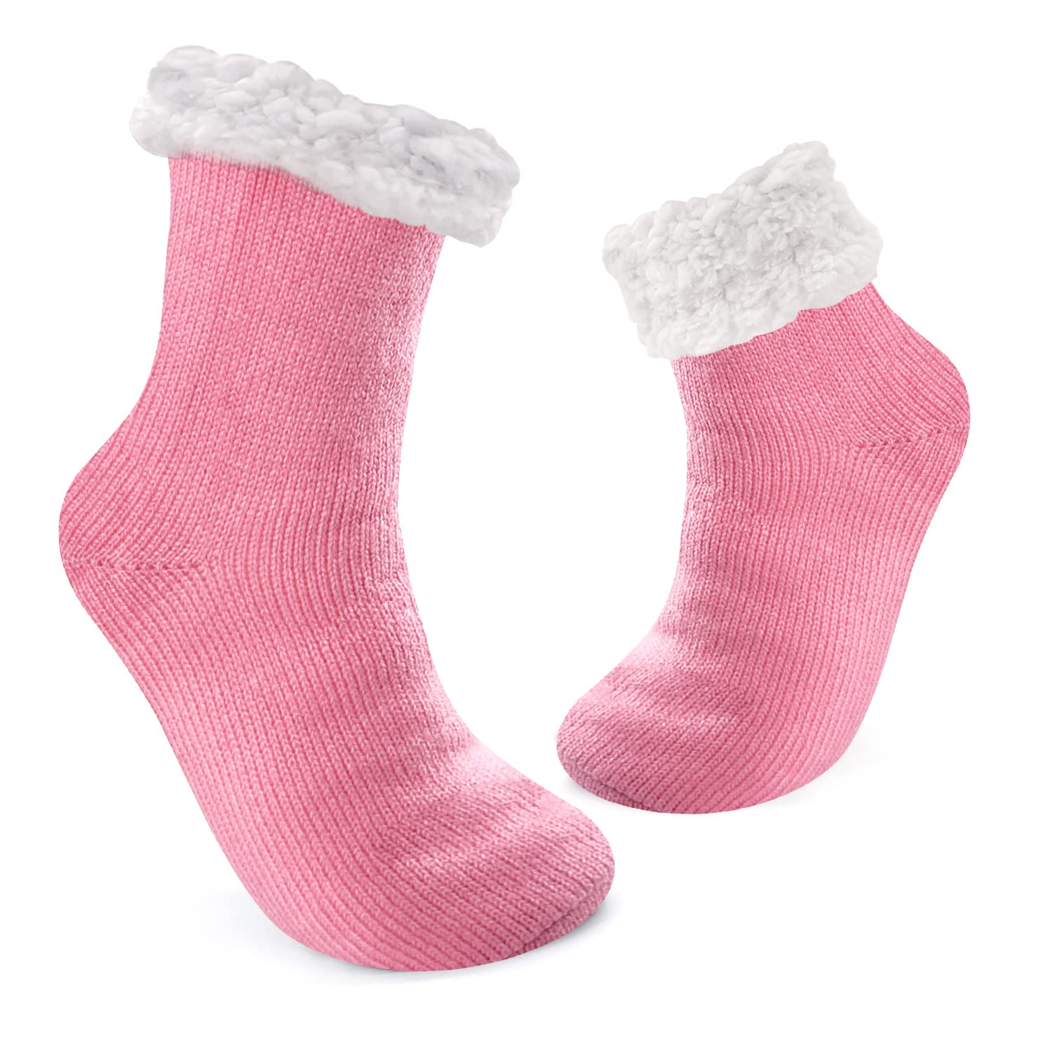 JOMIX Calze Antiscivolo Donna Invernali Calzini a Pantofole Imbottite Felpate Calzettoni Caldi