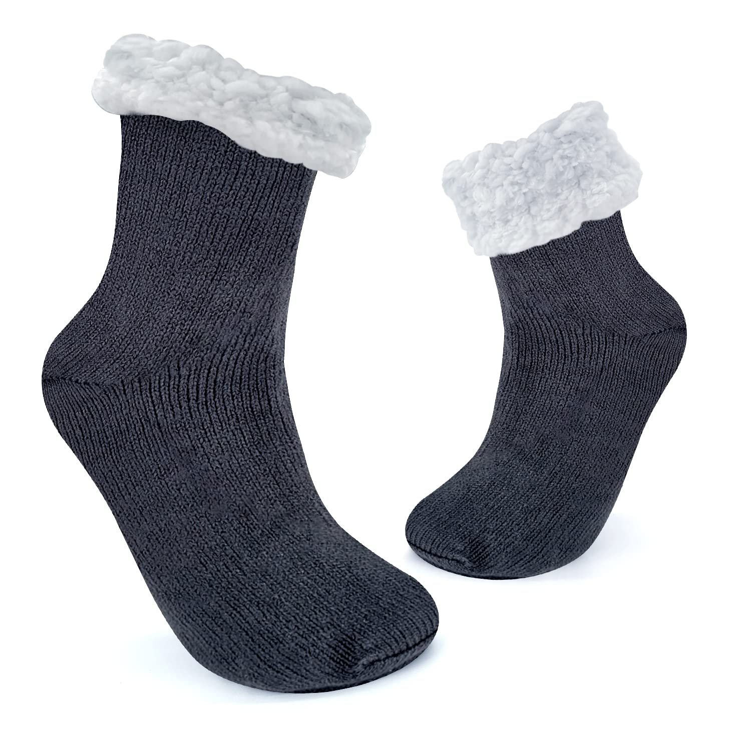 JOMIX Calze Antiscivolo Donna Invernali Calzini a Pantofole Imbottite Felpate Calzettoni Caldi