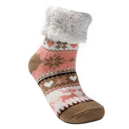 JOMIX Calze Antiscivolo Donna Invernali Pantofole Calde Imbottite Felpate