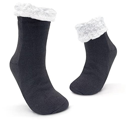 JOMIX Calze Antiscivolo Uomo Invernali Pantofole Calde Imbottite Felpate