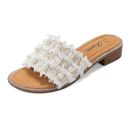 JOMIX Ciabatte da Spiaggia Estive Eleganti da Donna Pantofole Casual Morbide e Traspiranti Antiscivolo e Resistenti All'usura Lunga Durata Non Affatica i Piedi WFC250199