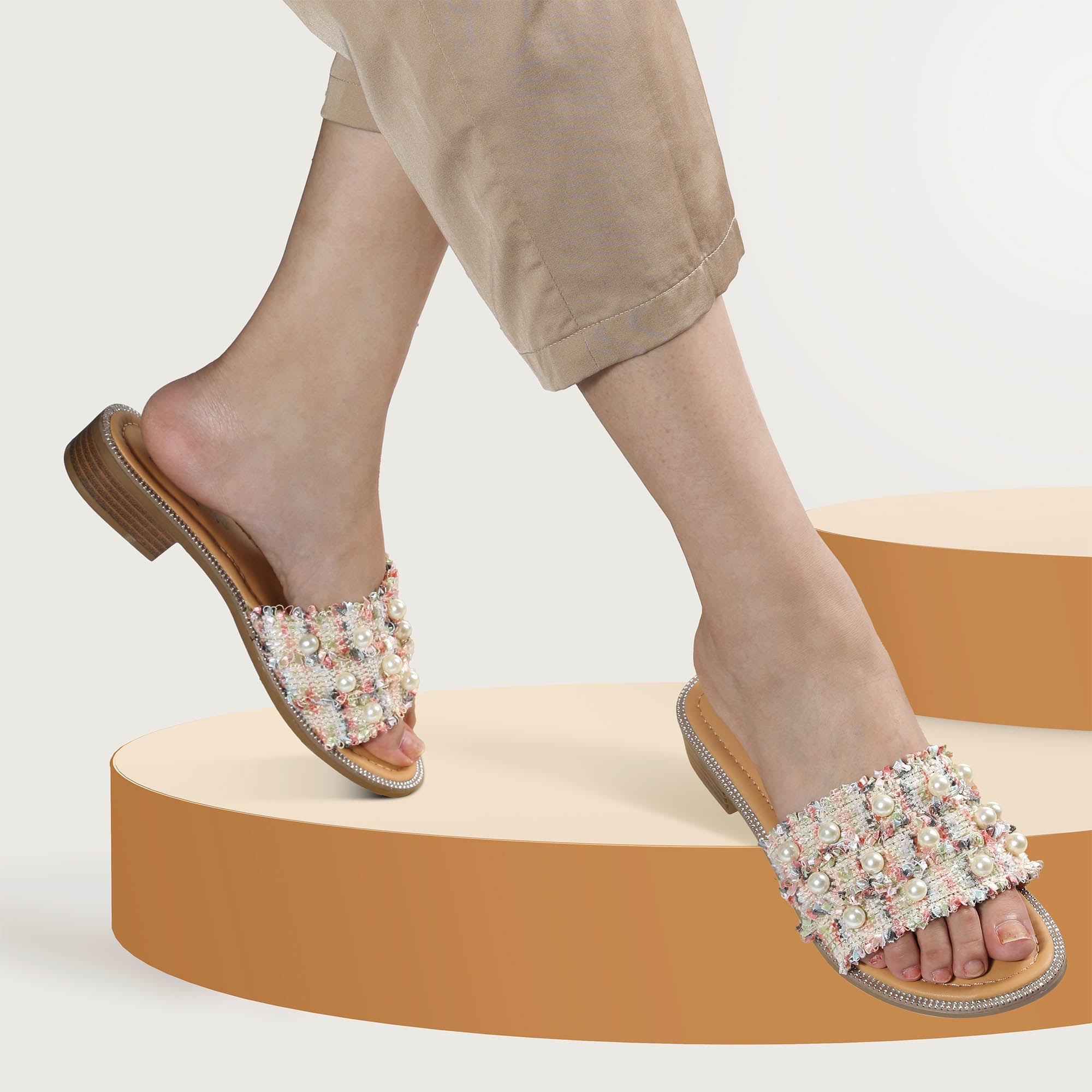 JOMIX Ciabatte da Spiaggia Estive Eleganti da Donna Pantofole Casual Morbide WFC250199