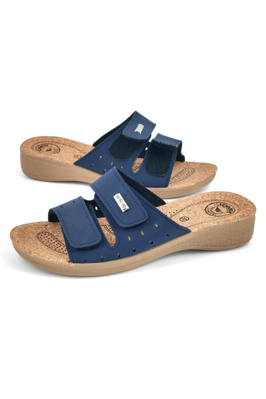JOMIX Ciabatte Donna Estive Anatomiche a Fascia con Strappo Pantofole Zeppa Sughero Comode da Casa Mare Spiaggia Piscina TD2017