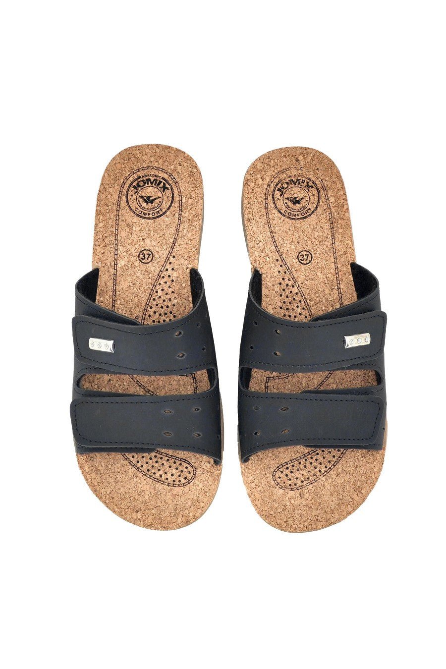 JOMIX Ciabatte Donna Estive Anatomiche a Fascia con Strappo Pantofole Zeppa Sughero Comode da Casa Mare Spiaggia Piscina TD2017