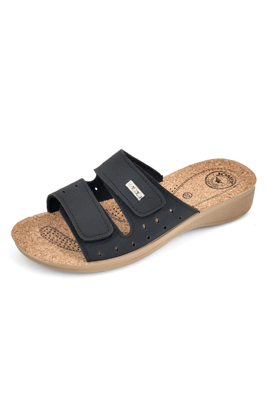 JOMIX Ciabatte Donna Estive Anatomiche a Fascia con Strappo Pantofole Zeppa Sughero Comode da Casa Mare Spiaggia Piscina TD2017
