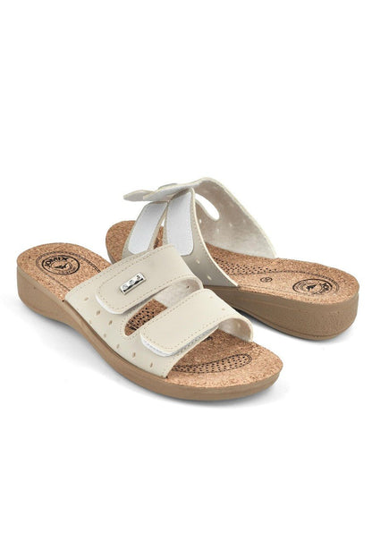 JOMIX Ciabatte Donna Estive Anatomiche a Fascia con Strappo Pantofole Zeppa Sughero Comode da Casa Mare Spiaggia Piscina TD2017