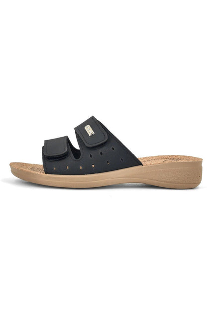 JOMIX Ciabatte Donna Estive Anatomiche a Fascia con Strappo Pantofole Zeppa Sughero Comode da Casa Mare Spiaggia Piscina TD2017