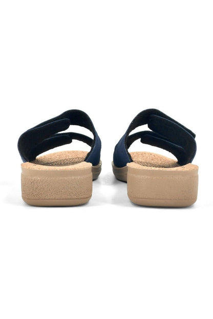 JOMIX Ciabatte Donna Estive Anatomiche a Fascia con Strappo Pantofole Zeppa Sughero Comode da Casa Mare Spiaggia Piscina TD2017