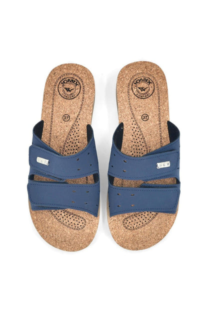 JOMIX Ciabatte Donna Estive Anatomiche a Fascia con Strappo Pantofole Zeppa Sughero Comode da Casa Mare Spiaggia Piscina TD2017