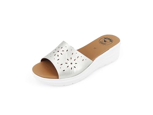 JOMIX Ciabatte Donna Estive Anatomiche Pantofole Zeppa Comode da Casa Made in Italy