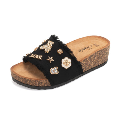 JOMIX Ciabatte Donna Estive Anatomiche Pantofole Zeppa Comode WCF250262