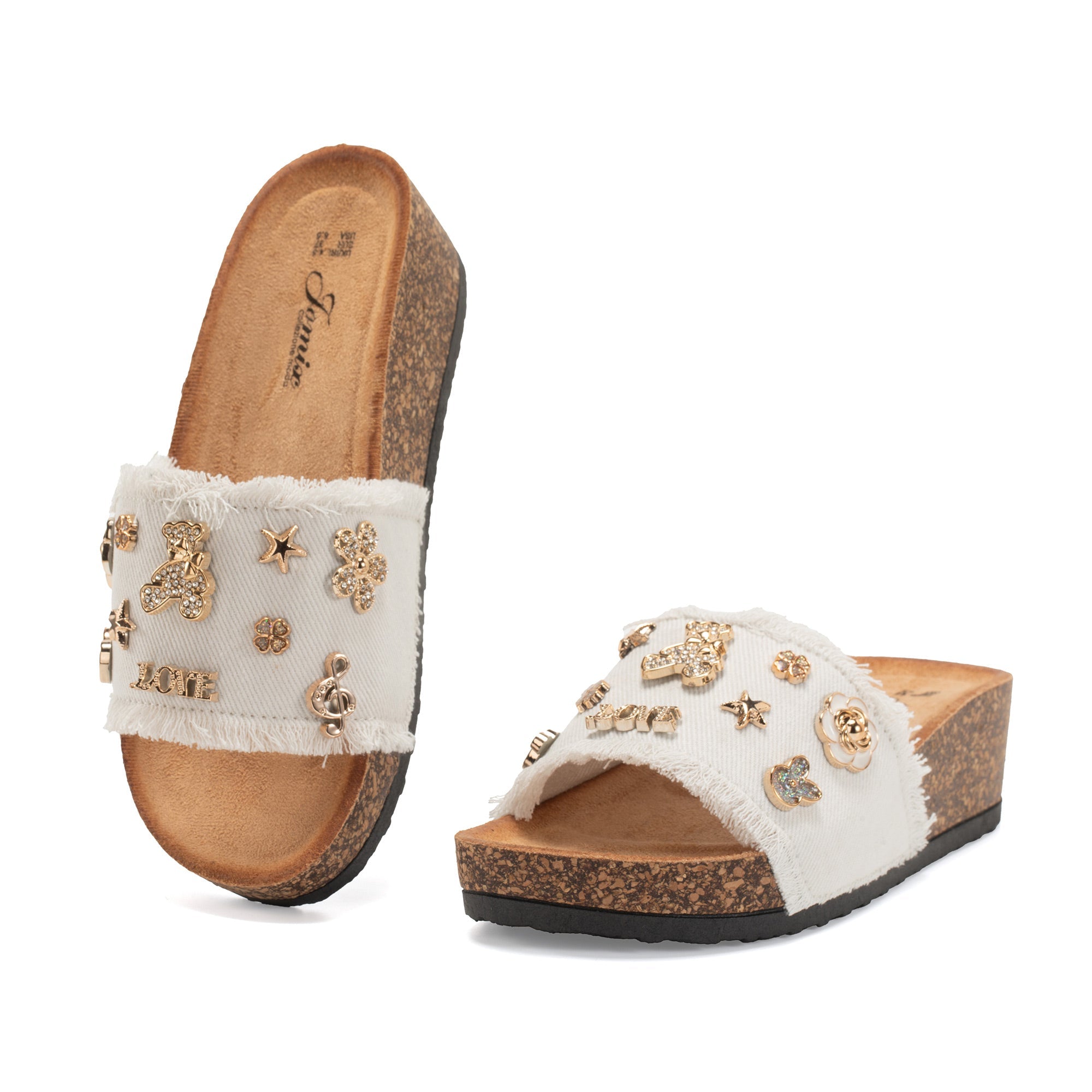 JOMIX Ciabatte Donna Estive Anatomiche Pantofole Zeppa Comode WCF250262