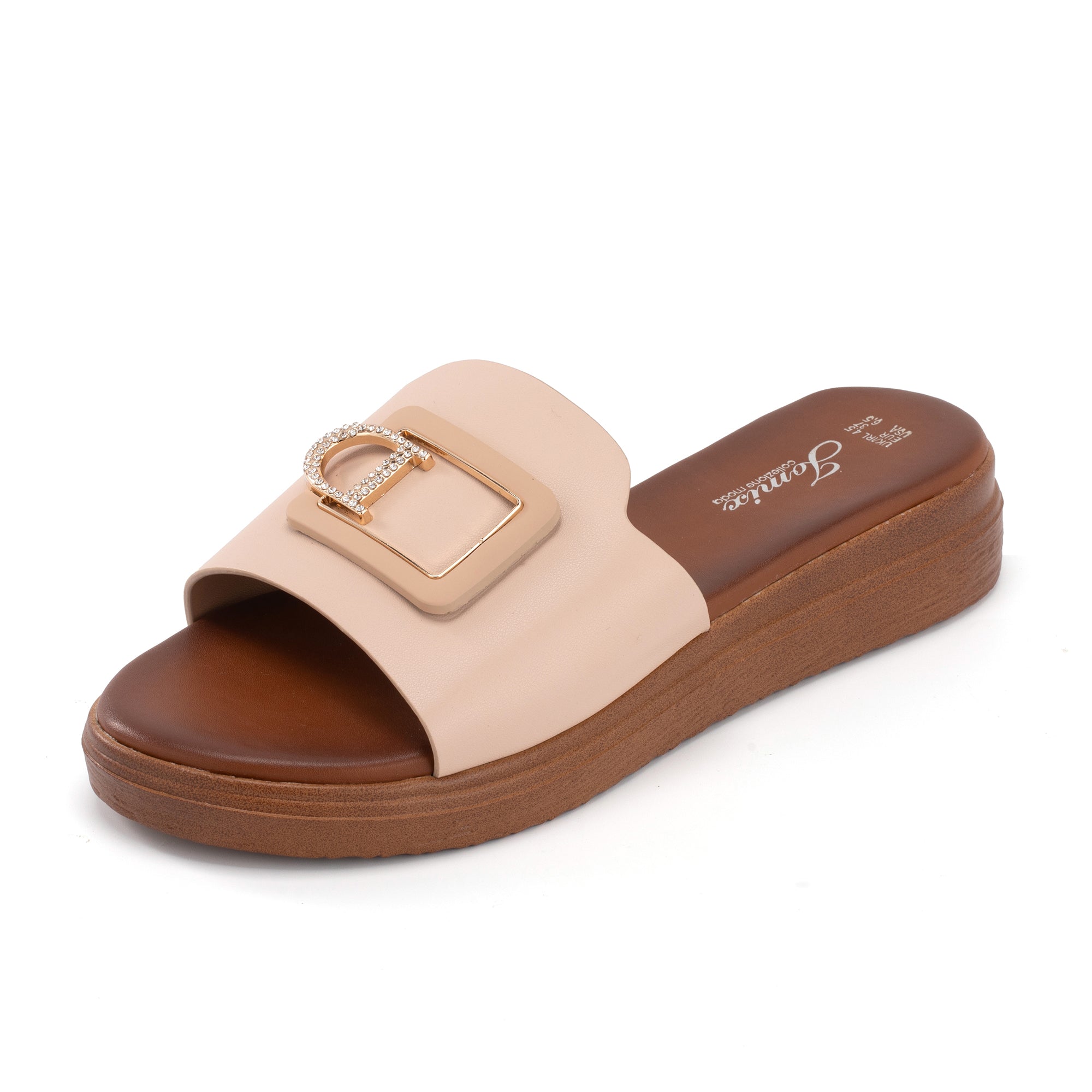 JOMIX Ciabatte Donna Estive Anatomiche Pantofole Zeppa Fibbia Regolabile Comode WFC250358