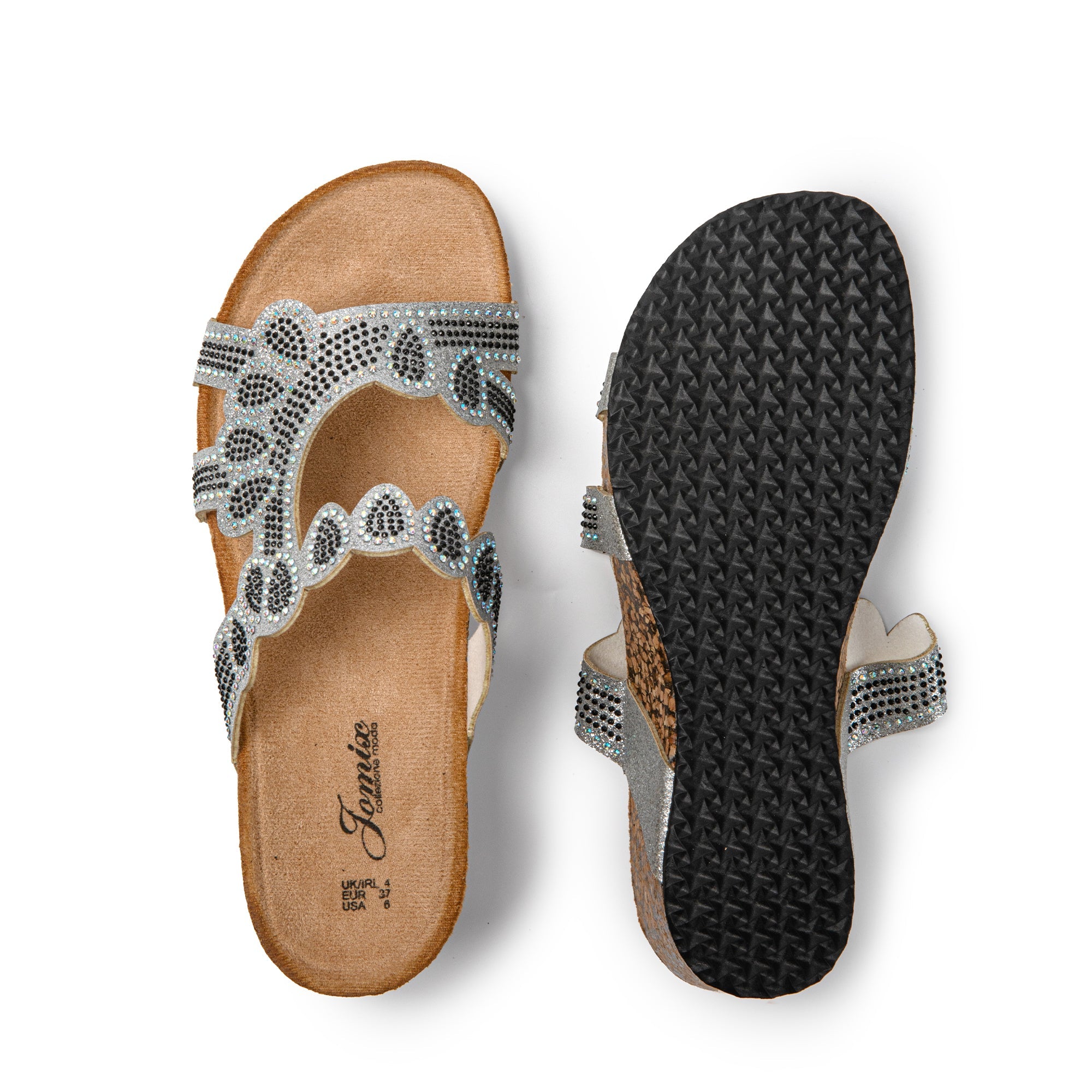 JOMIX Ciabatte Donna Estive Sandali Bassi Comodi Sughero Sintetico Pantofole SD9160