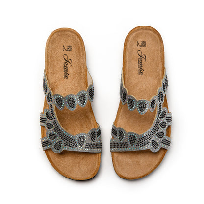 JOMIX Ciabatte Donna Estive Sandali Bassi Comodi Sughero Sintetico Pantofole SD9160