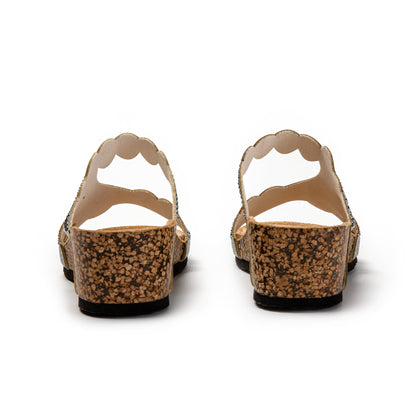 JOMIX Ciabatte Donna Estive Sandali Bassi Comodi Sughero Sintetico Pantofole SD9160