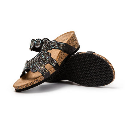 JOMIX Ciabatte Donna Estive Sandali Bassi Comodi Sughero Sintetico Pantofole SD9160