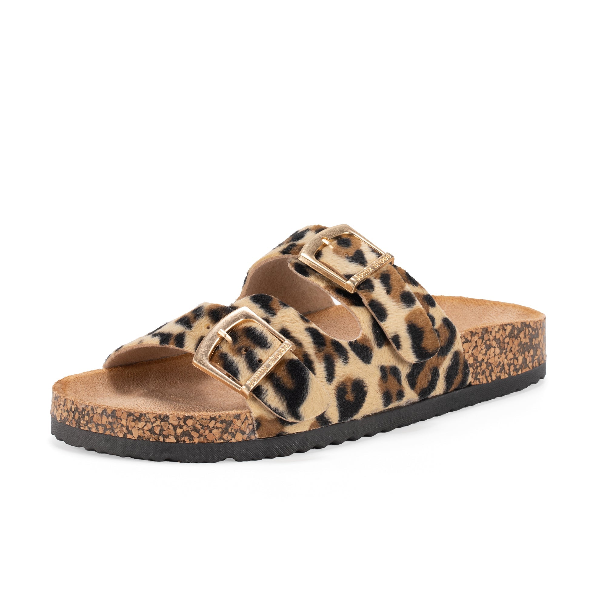 Fibbia Ciabatte Sughero E Pelle Birkenstock Uomo Ciabatte