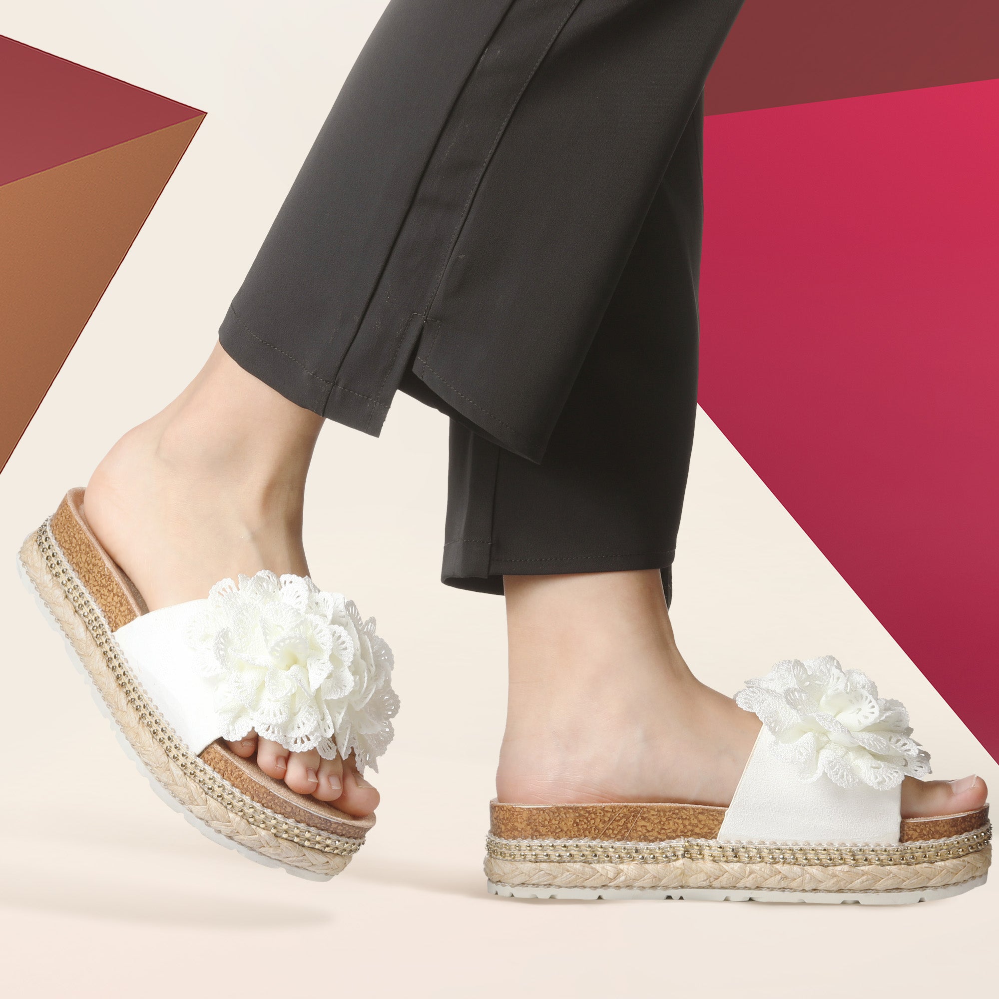 JOMIX Ciabatte Donna Estive Sandali Sughero Moda Sandali Antiscivolo Pantofole WCF250334