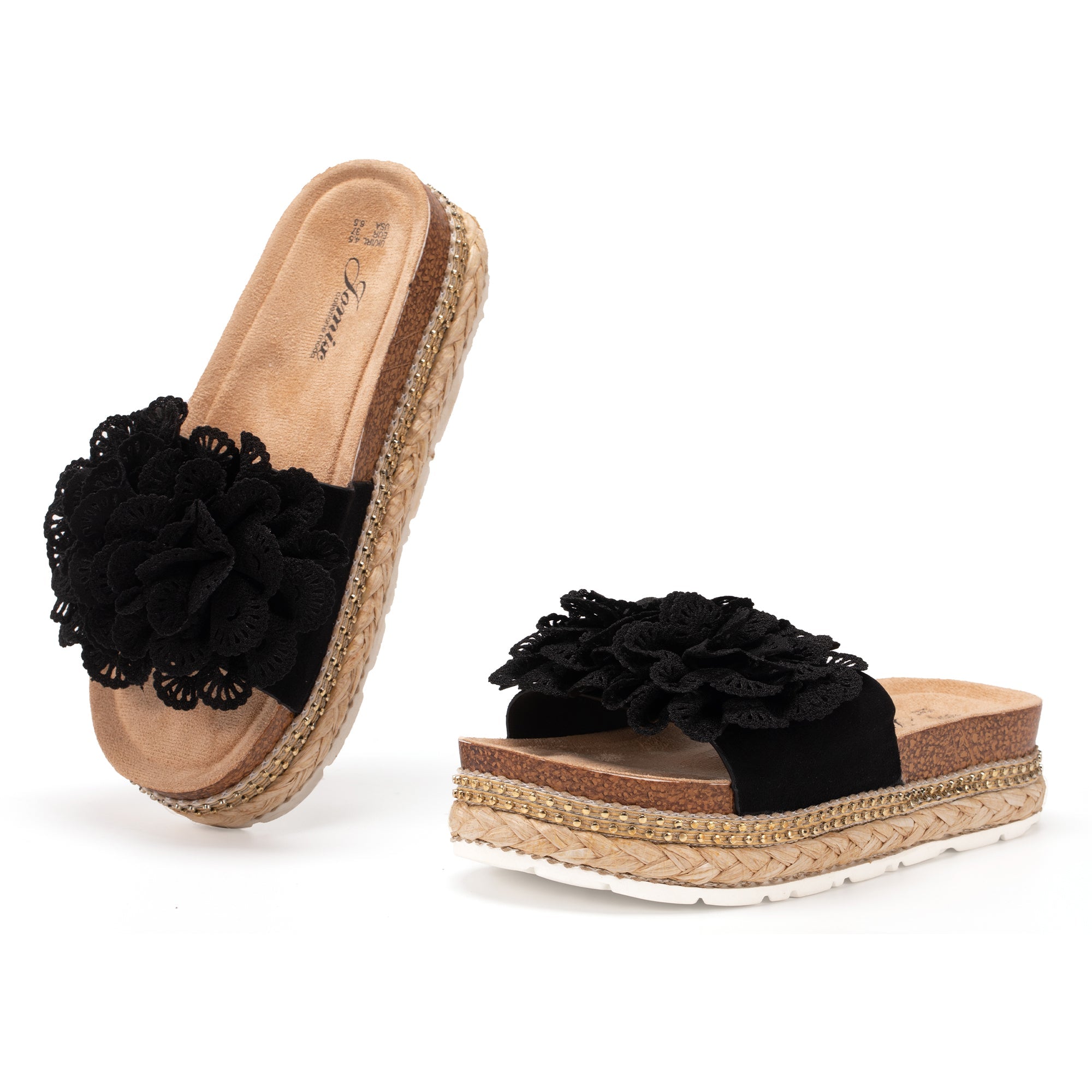 Calzature Estive Ciabatte Donna Con Suola In Sughero JOMIX Punta